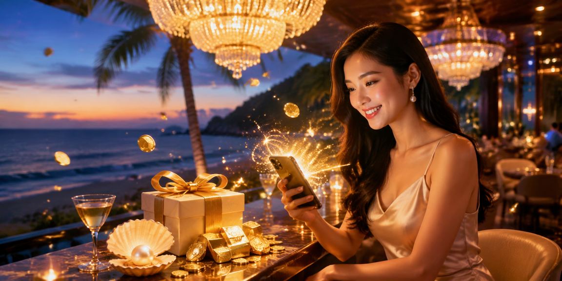 Người chơi thư giãn trên bãi biển Côn Đảo với điện thoại và ứng dụng nạp tiền