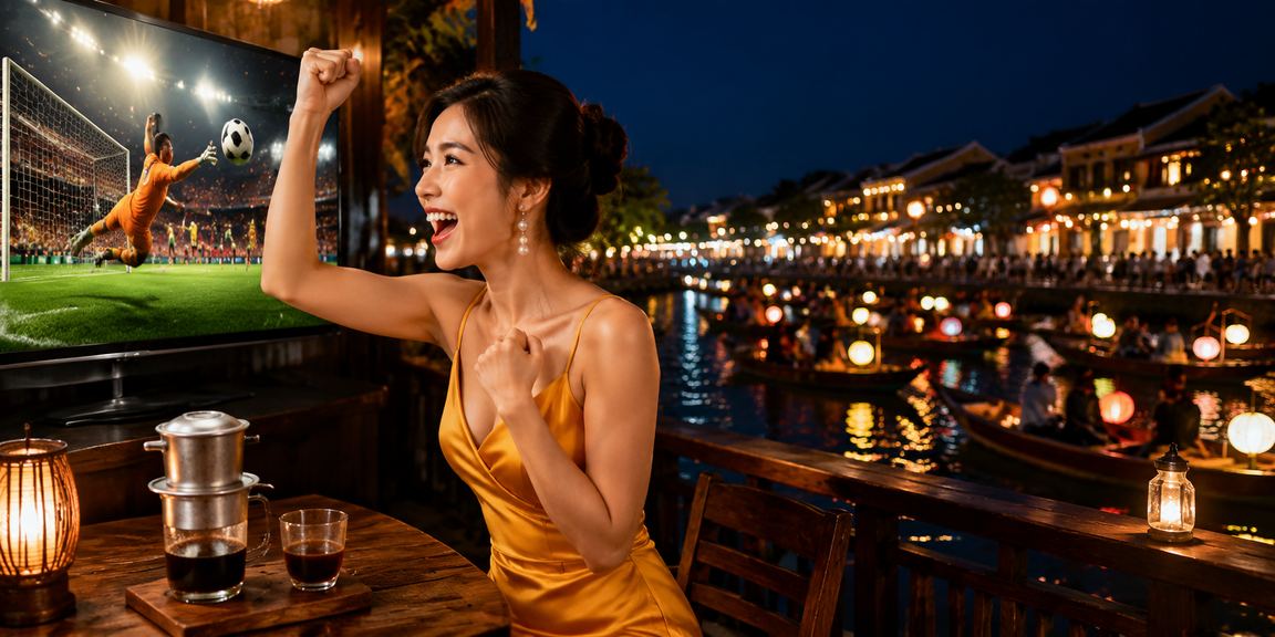 Người chơi thư giãn tại quán cà phê Hội An khi tham gia casino trực tuyến